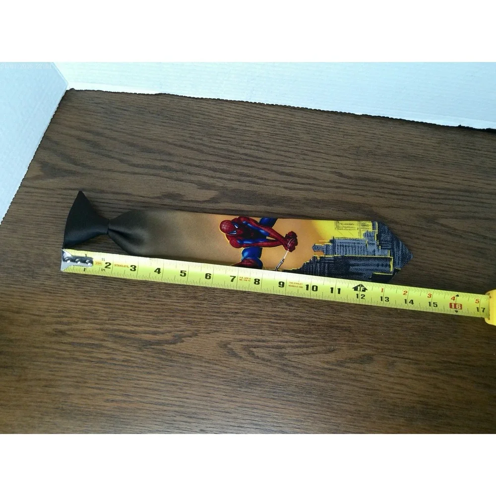 Vintage 2002 Spider-Man Movie Promotional Graphic Silk Necktie